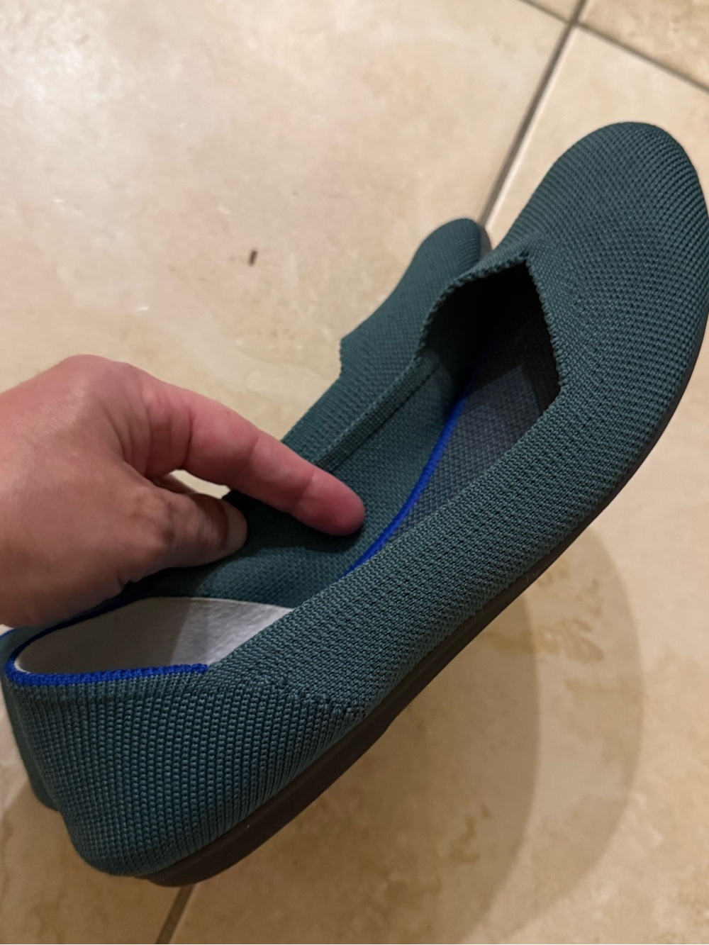 Rothy’s green shoes